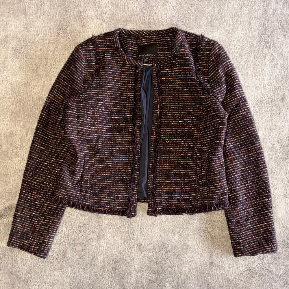 Banana Republic Tweed Cropped Jacket